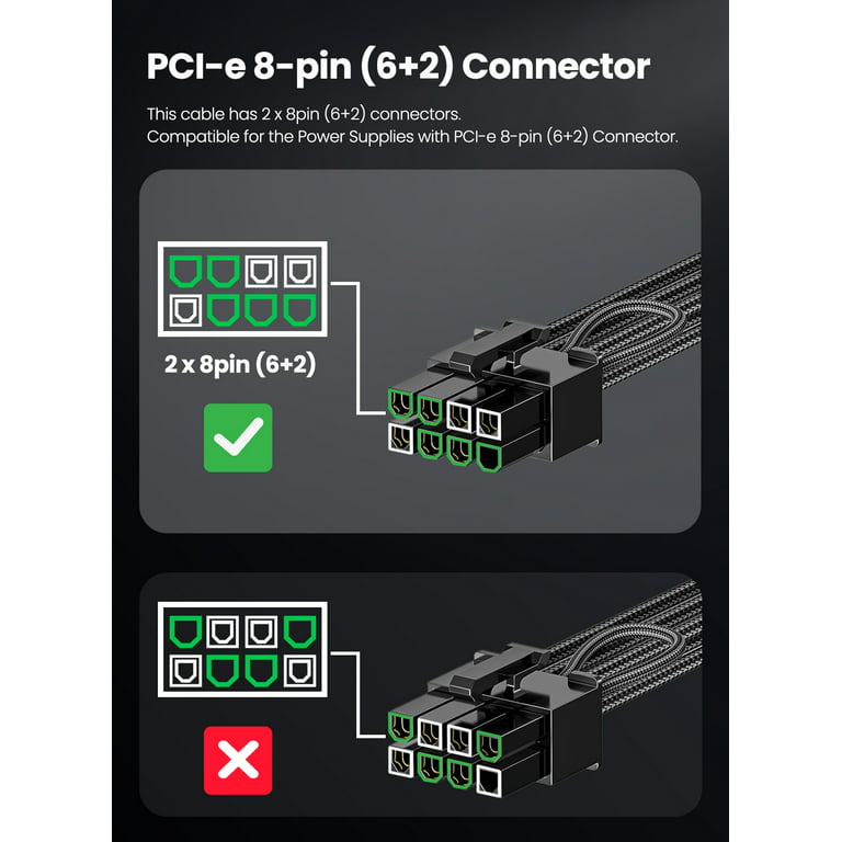 Original ASUS ROG THOR STRIX Modular Cable GPU PCIe 8Pin Dual 8Pin