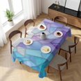 thumbnail image 3 of Purple Blue Marble Table Cloth Waterproof Tablecloths, Modern Abstract Art Marble Crack Tablecloth Dining Table Cover for Kitchen Party Tabletop Outdoor, Rectangle Tablecloth 54x108 Inch, 3 of 9