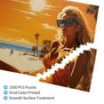 thumbnail image 3 of 1000 PCS Sunset Beach Vacation Puzzles For Adults 1000 Pieces,Stunningly Vibrant Colors,Challenging Brain Exercise,Unique Artwork For Adults,Wooden Jigsaw,Home Wall Decor, 3 of 6