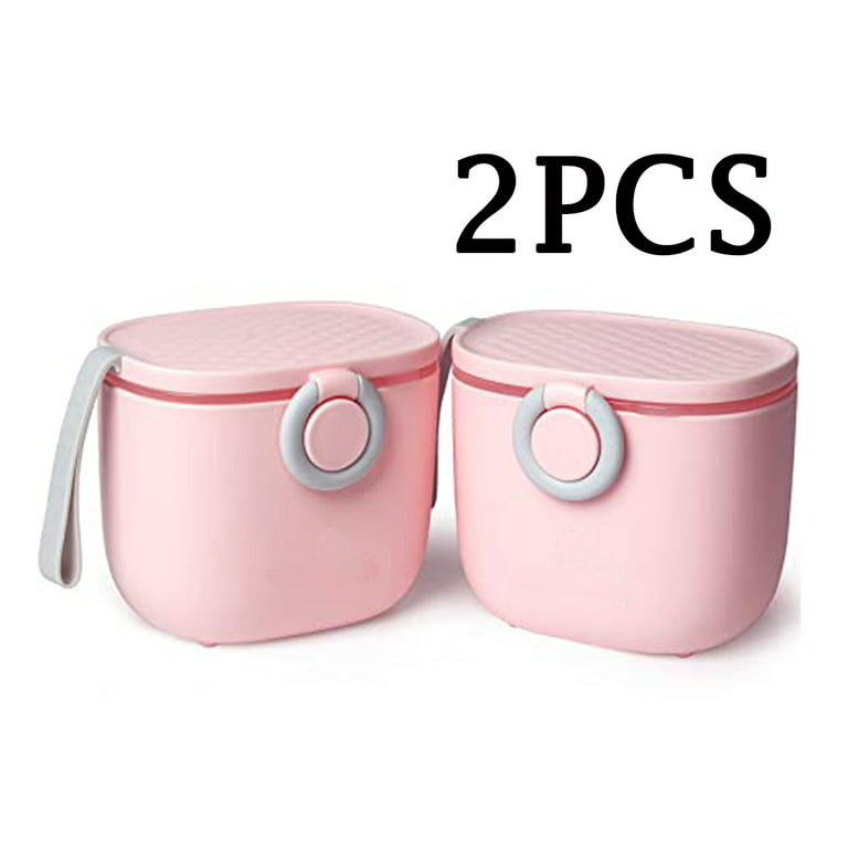 2Packs Portable Milk Powder Container with Spoon Snack Travel