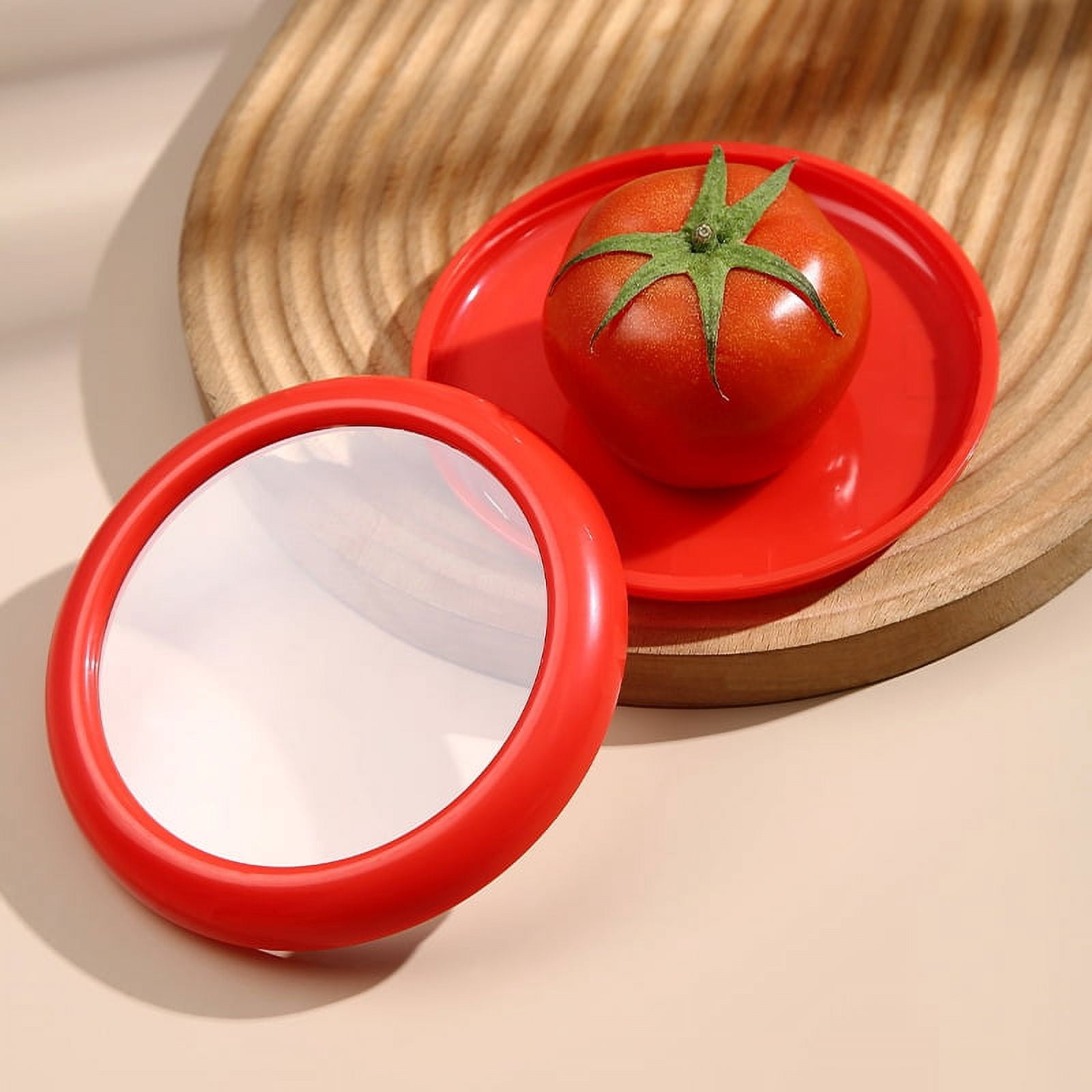 Recipientes De Silicona Reutilizables Para Frutas: Pack De 4, Tapa Flexible TPU, Ideal Para Aguacates, Limones Y Verduras