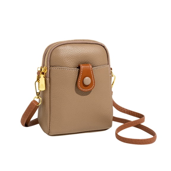MUSOIE Mini Purses for Women Multi-Pocket Crossbody Bags PU Leather Small Adjustable Shoulder Bag