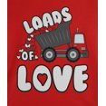 thumbnail image 4 of Old Glory Toddler Valentine's Day Truck Loads of Love Long Sleeve Graphic T Shirt, 4 of 6