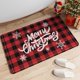 thumbnail image 4 of Felpudo navideño con diseño de árbol de Navidad | Alfombra festiva estilo pashmina | Felpudo de poliéster de 60 x 40 cm para entrada y sala de estar, 4 of 5