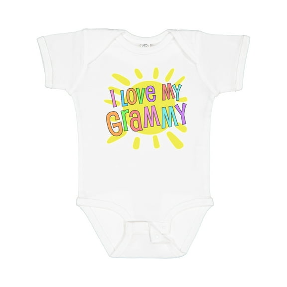 Inktastic I Love My Grammy Sun and Rainbow Letters Boys or Girls Baby Bodysuit