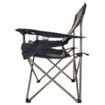 thumbnail image 2 of Kamp Rite Chaise de Camping Pliante Extérieure Rembourrée avec Support Lombaire et Porte-Gobelets, Marine/tan, 2 of 4