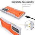 thumbnail image 5 of FITO For Samsung Galaxy S22 Ultra Case, Full-Body Phone Case with Kickstand (Orange), 5 of 8
