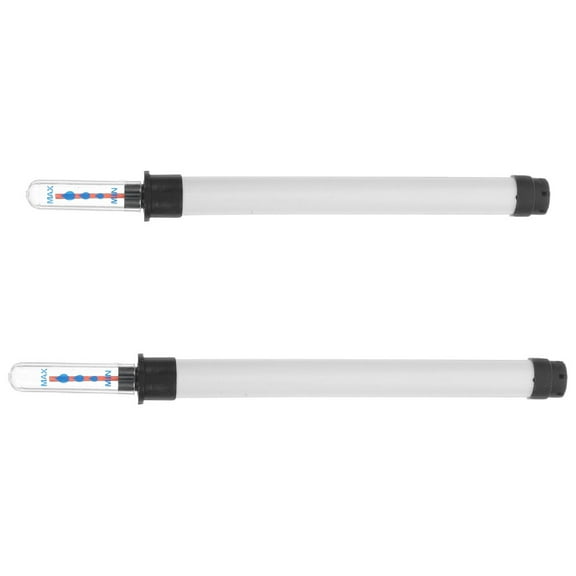 unbranded  2 Pcs Plant Water Indicator Level Gauge Thermometer for Indoor Plants Hydroponics White