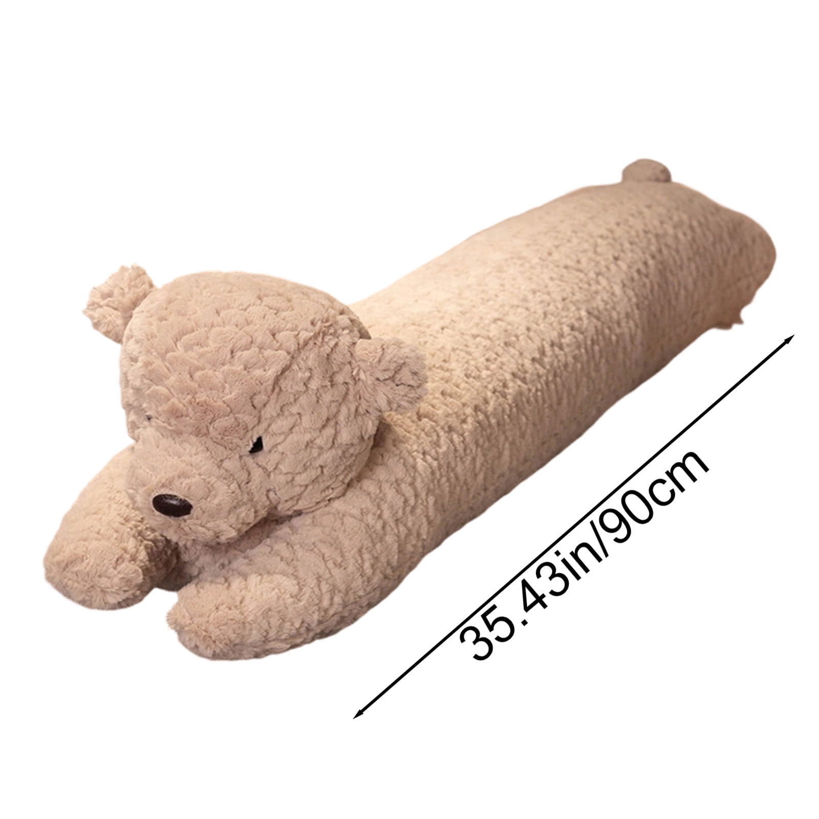 JGJJUGN Cute Bear Long Cushion Leg-Clamping Pillow, Large Backrest Cushion, Soft Decorative Throw Pillow, Supportive Body Pillow, Ideal Gift for Home Decor, Bedroom Accent