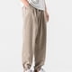 thumbnail image 4 of Pantalones largos casuales para hombre, cintura elástica, cordón ajustable, bolsillos cómodos, pantalones para hombre, 4 of 7