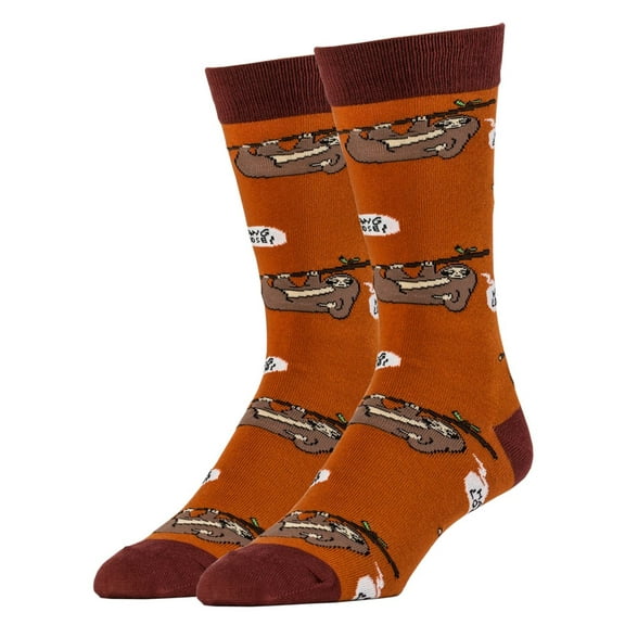 OOOH YEAH! Men's Novelty Crew Socks, Just Hanging Out