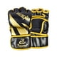 thumbnail image 3 of Guantes de mma Medio Hombres Mujeres Sparring Grappling Open Palm Cuero de PU Taekwondo Protector de manos Guantes de kickboxing Guantes de boxeo Aureato negro DYNWAVEMX Guantes de boxeo, 3 of 8