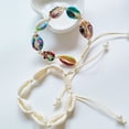 thumbnail image 5 of Xiao Hua Tobilleras tejidas con conchas para mujer, estilo bohemio, para playa, fiesta (estilo K), 5 of 5