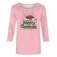 thumbnail image 5 of Weiqiqre Tops for Women Trendy Santa Claus Xmas Shirts Long Sleeve Fuzzy Fleece Holiday Top, 5 of 5
