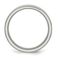 thumbnail image 5 of Auriga Fine Jewelry Stainless Steel Polished 8 mm Ridged Edge Band for Women Size 9.5, 5 of 6