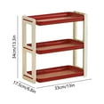 thumbnail image 3 of Space Saving 3 Tier Organizer Shelf Rack for Kitchen Cabinet, Bathroom Countertop, Spice Storage with Drainage Holes, Modular Design for Counter, Pantry, Dresser, 3 of 6