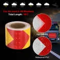 thumbnail image 3 of Uxcell Reflective Tape, Self-Adhesive Trailer Reflector Tape Waterproof Warning Sticker Yellow-red 2 Inch x 16 Feet, 3 of 6