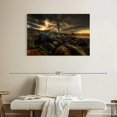 thumbnail image 2 of Elephant Stock Scituate Lighthouse Sunrise Wall Art - Horizontal Canvas Wall Art - Living Room Wall Decor - Nautical Canvas - Beige And Yellow Decor - 39" x 26", 2 of 8