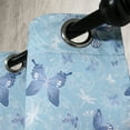 thumbnail image 2 of Ambesonne Butterfly Grommet Curtain Single Panel, Blue Dragonflies, 50"x60", Blue Pale Blue White, 2 of 5