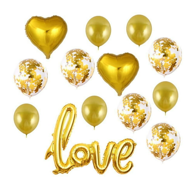 Fiudx Bandera Decorativa de San Valentín, Diseño Romántico de Corazón con Purpurina, Elegante Decoración para Fiestas, Perfecta para Tartas o Mesas de Frutas, Decoración de Dormitorio y Oficina, Jueg