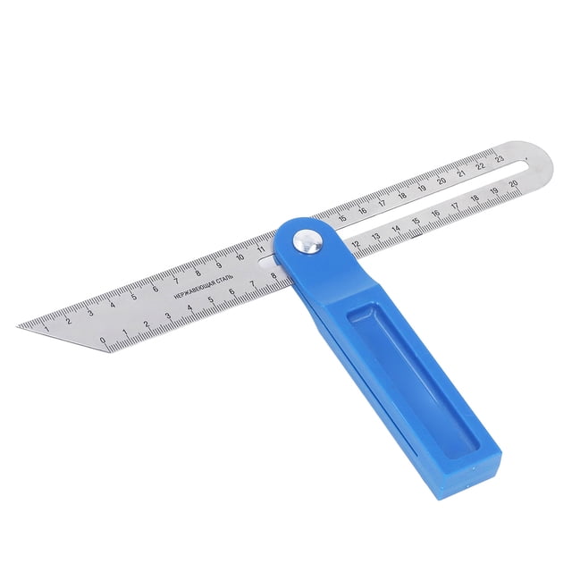 Medidor De Bisel En T Buscador De ángulo De Actividad De Carpintería Transportador Cinta Métrica De Carpintero Deslizante Ajustable De 360 grados 27 Cm Para Carpintería, Metalurgia, Construcción