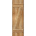 thumbnail image 5 of 10 3/4"W X 34"H Timbercraft Two 5 3/8" Boards Joined Board-N-Batten Shutters W/Z-Bar, Rough Sawn Western Red Cedar (Per Pair), 5 of 13