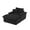 Black, variant on Miniyam 52 in Comfortable Cushioned Compression Single Seat Sofa with Footrest Design, White Chaises for Living Room, Bedroom