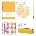thumbnail image 1 of Diy DIY Journal Kit Planner Notebbok Scrapbook & Diary Supplies Set Fun Cute Art & Crafts Stuff Including Sticker/Paper Clip/Neutral   Pen/Bracelet Great Gift for 8-14 Year Old, 1 of 6