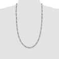 thumbnail image 5 of White Sterling Silver chain Figaro 28 in 5.5 mm 5.5mm, 5 of 5