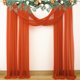 thumbnail image 5 of Cortina de arco de boda de tela de gasa romántica para una elegante decoración de eventos., 5 of 8