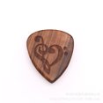 thumbnail image 1 of Guitar Picks Plectrum Solid Wood Fingerpicks Musical Instrument Accessories Love note, 1 of 7
