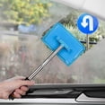 thumbnail image 4 of Uuiauoio Windshield Cleaner Tool – Car Interior Window Cleaning Kit with Extendable Handle & Microfiber Pads, Auto Wiper Inside Windshield Brush for Car & Home Windows, 4 of 7