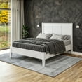 thumbnail image 5 of Camaflexi Shaker Style Queen Size Platform Bed with Flat Panel Headboard, White FInish, 5 of 14