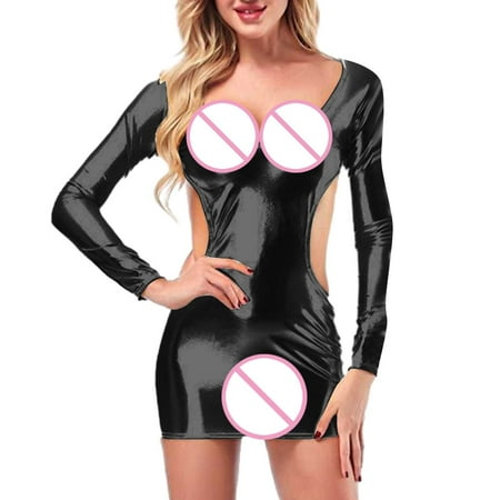 Sleep Bras for Women Front Closure Unlined Bras With Underwire Women Fashion Solid Sexy Lingerie Gold P Leather Long Seleeve Skirt