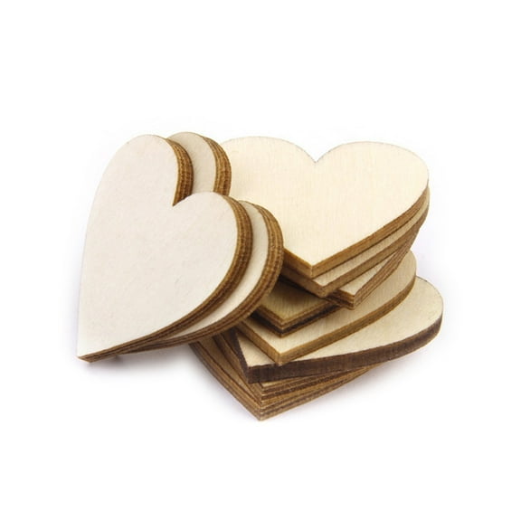 OFFIGAM craft wood pieces Wood Slices Discs Beige DIY Crafts for Art Projects 100Set