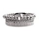 thumbnail image 5 of Conjunto de pulsera tejida con corona de bola de circonio ShuxiuWang personalizada para hombre oro, 5 of 5