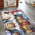 thumbnail image 2 of 3'x5' Area Rugs, Christmas Indoor Outdoor Area Rug for Living Room Bedroom, Xmas Snowman Winter Snowflake Farmhouse Washable Bathroom Rugs Kitchen Floor Carpet Mats Home Decor Aesthetic, 2 of 8