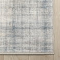thumbnail image 7 of Well Woven Rio Flatweave Distressed Plaid 5'3" x 7'3" Area Rug Blue Cream, 7 of 7