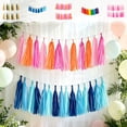 thumbnail image 7 of Party Decor,Hanging Ornament,Multi Color Paper Tassel Set,DIY Garland Accessory For Birthday Wedding And Festival(Pink), 7 of 7