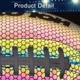 thumbnail image 5 of Football, Holographic Football Reflective Glowing Footballs for Kids, Teens and Adults, Composite Leather Football with Pump (Official Size 9 & Youth Size 6 & Peewee Size 3), 5 of 7