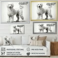 thumbnail image 4 of Designart "Poodle'S Pizzazz I" Animals Dog Floater Framed Canvas Wall Art, 4 of 5