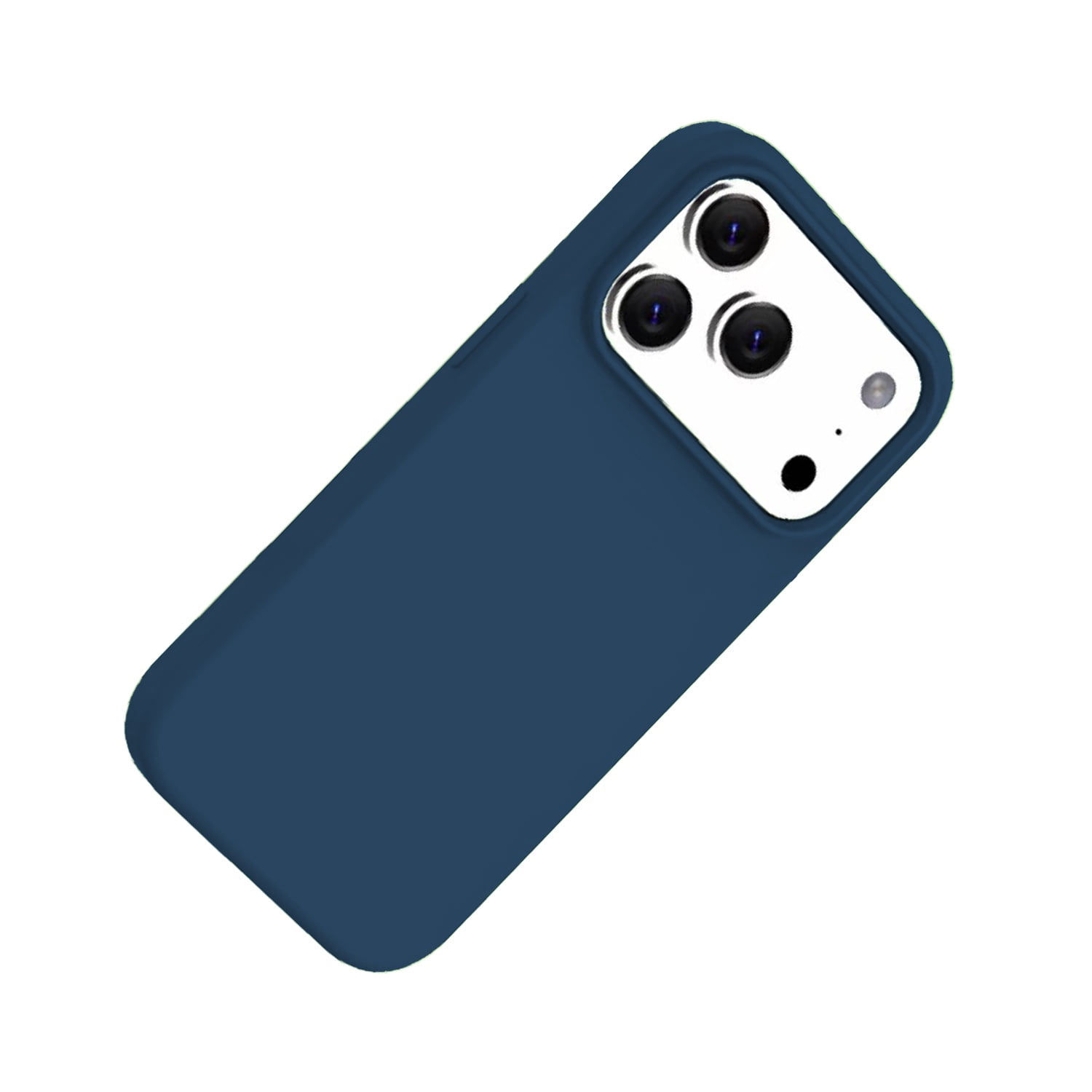 Soft-Touch Silicone Case for iPhone 17 Pro Max - Dark Blue