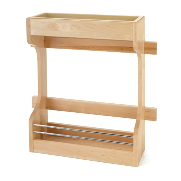Rev-A-Shelf Door Mount 2-Shelf Storage Organizer, 21 Inch Cabinet, Maple