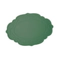 thumbnail image 3 of Mantel individual de mesa antideslizante, portátil, resistente al aceite, resistente al calor Verde, 3 of 9