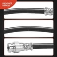 thumbnail image 5 of A-Premium Rear Driver or Passenger Brake Hydraulic Hose Compatible with Select Ford and Mazda Models - Probe MX6 1993-1997, 626 1993-2002, Protege 1996-1998 - Replace# BC1D43810, 5 of 8