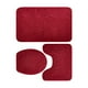 thumbnail image 1 of Cateissary 3x Pedestal de baño ecológico, tapa de inodoro suave y absorbente, fácil de limpiar e instalar, moderno Juegos de accesorios de baño rojo, 1 of 6