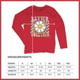 thumbnail image 7 of Better Together Women's Long Sleeve T-shirt Vintage Retro Boho Style 70s Floral Vibe Hippie Peace Love Friendship Bohemian, 7 of 7
