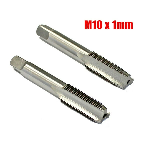 2pcs HSS 10mmx1 Metric Taper And Plug Tap Right Hand Thread M10 X 1mm Pitch Herramientas Ferramentas Parafusadeira
