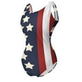thumbnail image 6 of USA American Flag Swimsuit Sexy Patriotic Stars And Stripes One-Piece Swimwear Push Up Swimsuits Retro Holiday Bathing Suits, 6 of 7