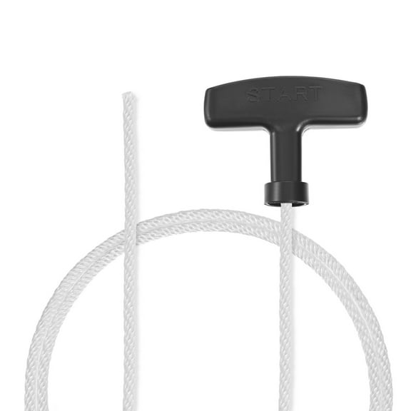 Recoil start Rope with Handle 3mm Dia 1.15m 3.7ft Polyester Pull Cord for 152F 154F Lawn Mower Trimmer Engine Part